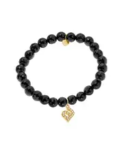 Jane Basch 14K Diamond Initial Bracelet