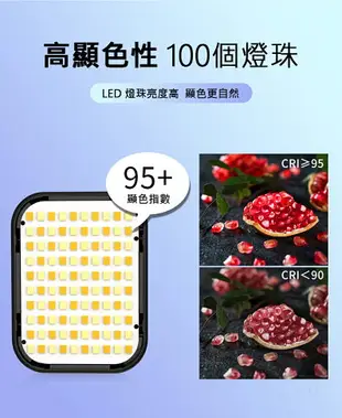 Ulanzi VIJIM VL100C 優籃子 迷你口袋補光燈 LED口袋攝影柔光燈 無極調光 1/4 冷靴 VL100｜龍年優惠龍齁力【跨店APP下單最高20%點數回饋】!!