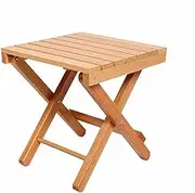 12 Inch Wooden Folding Step Stool, Portable Shower Foot Rest Stool Bath Chair, Collapsible Fishing Stool for Outdoor Camping Bathroom Sauna Kitchen Patio Garden(Original Wood)