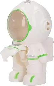 2PCS Water Dispenser for Kids, 250ml Astronaut Shaped Water Dispenser Straw Cup with Small Cup and Strap, Kids Water Dispenser, Portable Water Dispenser for Travel Outdoor (Beige)