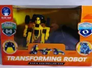 NEW Blue Hat Transforming Robot Radio Controlled Car