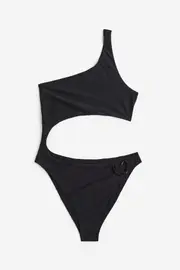 One Shoulder Cut Out Swimsuit