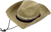 [Holibanna] Straw Cowgirl Hat Wide Brim Hat Cowgirl Hat Grass Party Hats