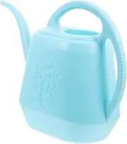 MOBUTOFU Long Spout Plastic Watering Can Efficient Watering Kettle for Plants Comfortable Grip for Gardening Tasks Lake Floral Design