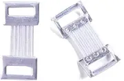 20x Elastic Bandage Clips Stretch Metal Clamps Hooks Buckles for Bandages,Compression Bandages,Crepe Bandages,Cotton Bandages (White)