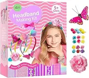 Headband Kit | Safe Girls Hairband Kit,Headbands Kit for Girls Over 5 Years Old, Headband Making Kit, Kids Hair Accessories Set