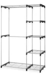 Whitmor Double Rod Freestanding Closet Heavy Duty Storage Organizer NEW