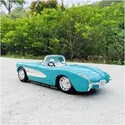Finished Scale Model Simulation 1:24 for Corvette 1957 Stingray Die-cast Alloy Car Model Static Scale Model Exquisite Collection Holiday Presents Presents Ornaments