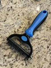 Freshly Bailey Dog and Cat Dematting Deshedding Brush Tool - Double Sided Und...