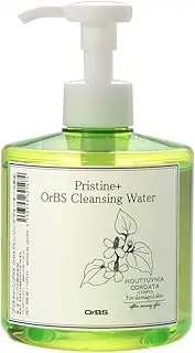 Pristine Plus OrBS Cleansing Water, Surfactant, Emulsifier, Alcohol, Additive-Free, Wiping, Water Makeup Remover, No W Face Wash Required, Oil Free, Eyelash Ek OK, Fragrance-Free, Sensitive Skin, Dry Skin