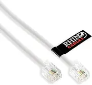 rhinocables ADSL RJ11 Lead High-Speed Internet Cable for BT, Internet, Broadband, Modem, Router and Landline Telephone Wire (20m)