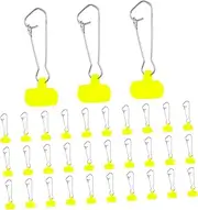 Totority 50pcs Pin Fishing Gear Fishing Snaps Accessories for Sea Fishing Tackle Snap Hooks Lock Fishing Connector Snap Eye Safety Snap Hook Plastic