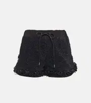[Sacai] Sacai Drawstring tweed shorts AU 10 black