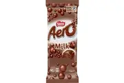 Nestle Aero Milk Chocolate Block Block 118g