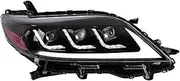 Headlight Assembly Compatible with TY Sienna 2011-2020 LED DRL LED Dual Beam Lens LED Sequential Turn Signal
