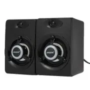 Sada V 118 Usb Wired Led Computer Bass Stereo Music Player Subwoofer Sound Box For Desktop Laptop Notebook Tablet Pc Smart Phone Black Computer Speake