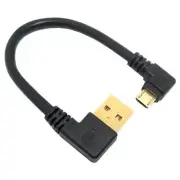 90 degree Right Angle Micro USB to Left Angle USB A U4D7 Cabl Sync V1I4 J4A5%