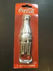 Coca Cola Soda Bottle Opener Contour Bottle Shape Wall Mount