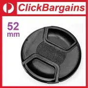 52mm Snap-On Camera Front Lens Cap Cover + Rope / 52 mm for Canon Nikon Sony etc