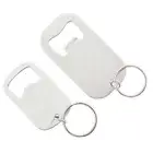 2Pcs Flat Bottle Cap Opener Beverage Bottle Opener Keyring for Campings Parties