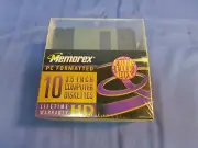 Memorex 10 Pack 3.5 Inch Computer Diskettes Floppy Discs Brand New Sealed IBM