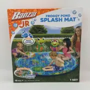 Banzai Jr Froggy Pond Splash Mat Summer Sprinker Water Play Fountain Fun NIB