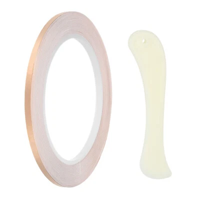 22 Yard 1/6 Inch Single-Side Conductive Copper Foil Tape with Scraper