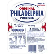 Philadelphia Original Cream Cheese Portions Snacks 150g