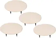 Fdit Polypropylene Polypropylene -Resin Springboards, Sustainable Exterior Round Stages, 6 Issues for The Garden Path, The, (Beige)