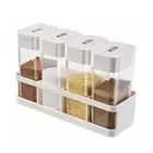 4Pcs/set Plastic Spice Storage Container BPA Free Spice Storage Bottle Barbecue