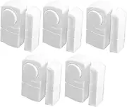 LALAFINA 5pcs Door Security Alarm Sensor High Pitch Door Chime for Home Security Compact Design for Easy Installation Reliable Protection Battery Included