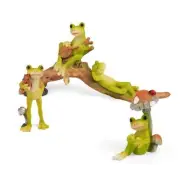 3 Pack Frog Garden Statues Indoor Outdoor Decor, Desk Decor, Home Decor, Cute