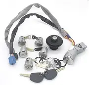 Full Set Door Lock Barrel Set 5PCS Fit for Peugeot Expert 2002-2008 4162.CF (Color : Lock Set)