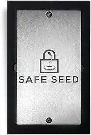 Safe Seed Crypto Recovery Passphrase Metal Book Stainless Steel Edition W/Stamp Kit & Bench Block Secure 12-25 Word Seed Phrase Ledger Trezor KeepKey Hardware Cryptocurrency