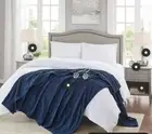 Beautyrest 80in X 84in Electric Micro Fleece Navy Full Heated Blanket