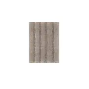 Khaki Soft Striped Non-Slip Bath Mat - 2pcs