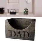 For Dad Rustic Wooden Hat Holder Display Stand Hat Storage Box For Baseball Cap
