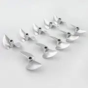 Toy Accessories 1PC Racing Boat Propeller 4.76mm 3/16" Shaft 38mm 42mm 45mm 50mm 52mm Metal Propeller Compatible with RC Speed Boat Mono Catamaran VEE Oral (Color : 1PC 50mm Left Hand)