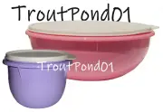 Tupperware Fix N Mix Bowl 26c Classic Mixing Bowls 4 c Pink Purple Party Set 2