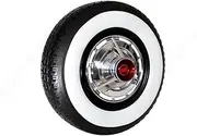 [PORT-A-WALL] HOT Rod Rat Rod 14" Wheel Wide New White Wall Set 4PCS