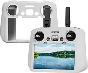 YETEETH Silicone Protective Cover for DJI Mini 4 Pro/Air 3 RC 2, Controller Protective Case Compatible with DJI Mini 4 Pro/Air 3 RC 2 Controller Accessories (Gray)