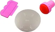 Nail Shape, Stamping Nail Art, 3 Pieces, Decoration Nail, Unique Design, Stamp, Swab and Spatula, Nail Polish Stencils