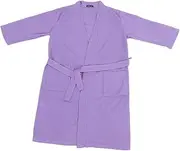 [WESIEVYA] Bathrobe Bath Robe Spa Robes Men Robe Spa Gown Salon Robe Nightgown Sleepwear Long Robe Shower Robe Client Robe Waffle Robe Guest Gown Robe Gown Spa Clothes Spa Robe for Women Violet