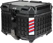 Motorcycle Back top Box case 45L Motorcycle Helmet Box CNC Top Tail Rear Luggage Storage Tool Cases Lock Trunk Fit for BMW R1200GS R1250GS R1200GS