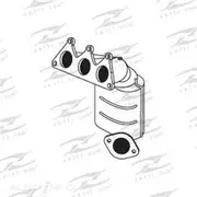 Redback Manifold Cat Converter to suit Toyota Aurion GSV40R 3.5L 2GRFE Front Cat Kluger 3.5 2GRFE Front Cat - MCV089