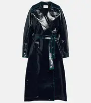 [Alaia] Alaïa Coated wool-blend trench coat AU 10 blue