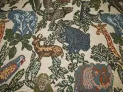 Jungle Zoo Animal Wildlife Themed TRUE TAPESTRY UPHOLSTERY FABRIC BTY 56" W