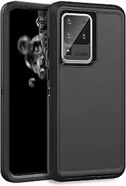 [MXX] Heavy Duty Case for Samsung Galaxy S20 Ultra - (No Screen Protector) Drop Protection Tough Case for Galaxy S20 Ultra 5G (Black)