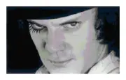 Clockwork Orange Malcolm McDowell Counted Cross Stitch Pattern Chart