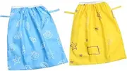 JOINPAYA 2pcs Trash Bag Trash Can Lined Elastic Bag Storage Bag Potty Pail Liner Travel Storage Bag Bags for Organizer Basket Polyester Blue